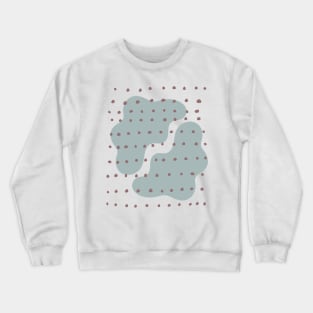 Contemporary Abstract Shapes Dots Pastel Colors Minimalist  design Crewneck Sweatshirt